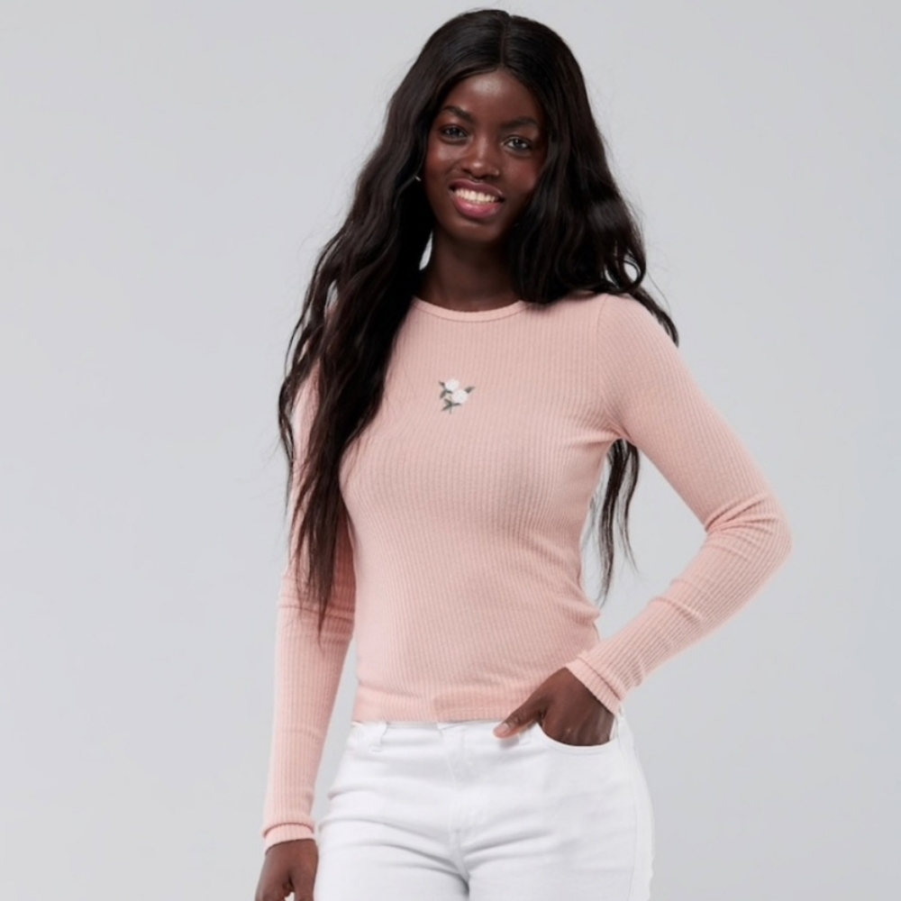 Pink Long Sleeve Top